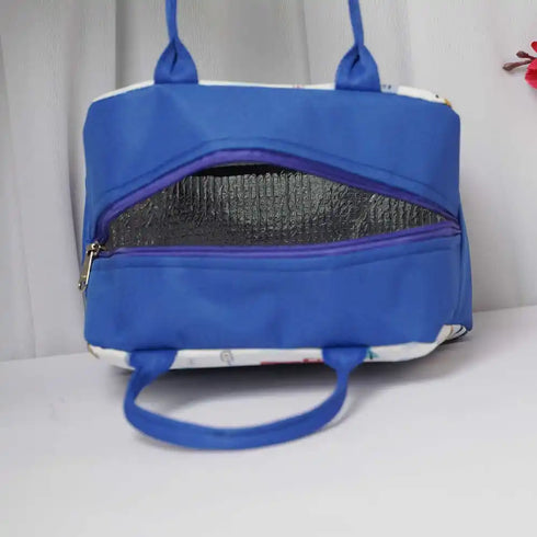 Personalised Cars Printed Kids Lunch Bag With Handle